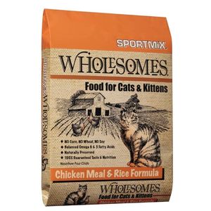 Sportmix Wholesomes Dry Cat Food Chicken Meal & Rice - 15 lb
