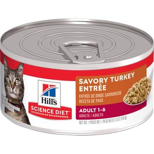 Hill's Science Diet Adult Savory Turkey Entrée Cat Food - 5.5oz