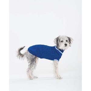 Fashion Pet Classic Cable Dog Sweater Cobalt Blue - XS