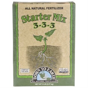 Down To Earth Starter Mix 3-3-3 - 5lb - OMRI Listed®