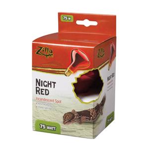Zilla Incandescent Spot Bulbs Night Red - 75 W