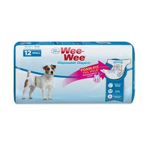 Four Paws Wee-Wee Disposable Dog Diapers 12 Count - Small