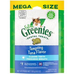 Greenies Feline Adult Cat Dental Treats Tempting Tuna - 4.6 oz