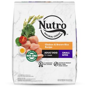 Nutro Products Natural Choice Small Bites Adult Dry Dog Food Chicken & Brown Rice - 30 lb