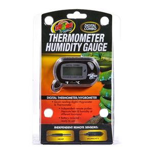  Zoo Med Digital Combo Thermometer Humidity Gauge Black