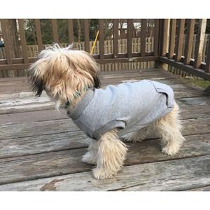  Fashion Pet Dog Sweatshirt Grey - XS