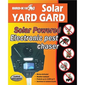 Bird-X Solar Yard Guard - Covers up to 3,000sq ft - Motion Sensor Range: 25ft x 50ft