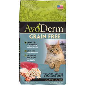 AvoDerm Natural Grain Free Tuna with Lobster & Crab Meal Dry Cat Food - 2.5 lb