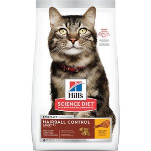 Hill's Science Diet Adult 7+ Hairball Control cat food - 3.5lbs