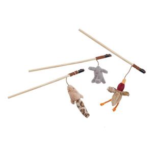 Skinneeez Friends Teaser Wands with Catnip Assorted - 12 in