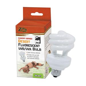 Zilla Canopy Series Desert Fluorescent UVB/UVA Bulb 20watt