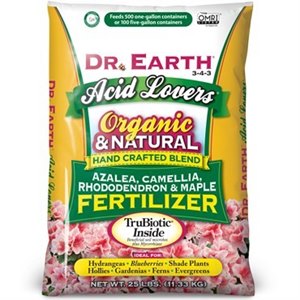 Dr. Earth® Acid Lovers® Azalea, Camellia, Rhododendron, & Maple Fertilizer - 25lb - Poly Bag