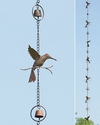 Ancient Arts Hummingbird & Bells Rain Chain
