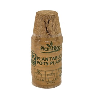 PlantBest 2.5in Fiber Grow Pots - 12pk