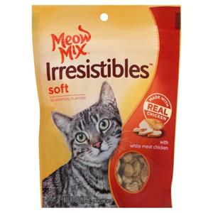 Meow-Mix Irresistibles Soft Cat Treats White Meat Chicken - 3 oz