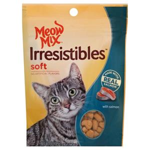 Meow-Mix Irresistibles Soft Cat Treats Salmon - 3 oz