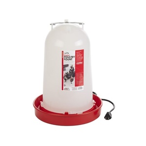 API Heated Poultry Fountain - 3 Gal