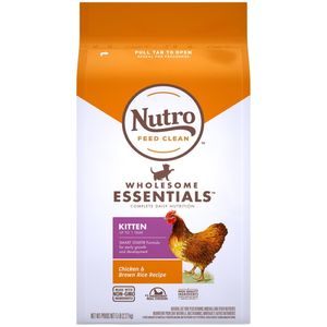 Nutro Products Wholesome Essentials Kitten Dry Cat Food Chicken & Brown Rice - 5 lb