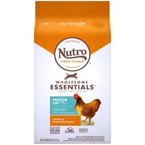 Nutro Products Wholesome Essentials Indoor Adult Dry Cat Food Chicken & Brown Rice - 5 lb