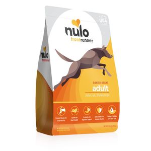 Nulo frontrunner high-meat kibble chicken, oats & turkey recipe 23lb