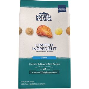 Natural Balance Limited Ingredient Chicken & Brown Rice Puppy Recipe Dry Dog Food - 24lbs