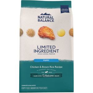 Natural Balance Limited Ingredient Chicken & Brown Rice Puppy Recipe Dry Dog Food - 4lbs