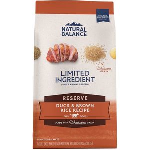 Natural Balance Limited Ingredient Reserve Duck & Brown Rice Recipe Dry Dog Food - 4lbs