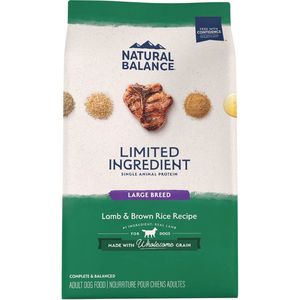Natural Balance Limited Ingredient Diets Lamb & Brown Rice Formula Large Breed Dry Dog Food - 12lbs