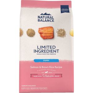 Natural Balance Limited Ingredient Salmon & Brown Rice Puppy Recipe Dry Dog Food - 24lbs