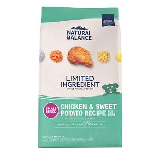 Natural Balance L.I.D. Chicken & Sweet Potato Small Breed Bites Grain-Free Dry Dog Food - 4lbs