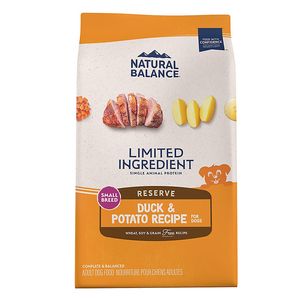 Natural Balance Limited Ingredient Diets Small Breed Adult Dry Dog Food - Duck & Potato - 4lbs