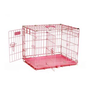 Precision Pet Products ProValu Dog Crate 2000 2 Door Pink - 24 in