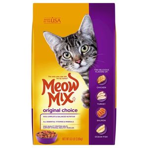 Meow-Mix Original Choice Dry Cat Food Chicken, Turkey, Salmon & Ocean Fish - 6.3 lb