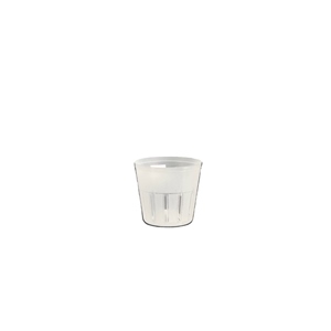 Clear Plastic Round Orchid Pots with Slits - 3" wide 