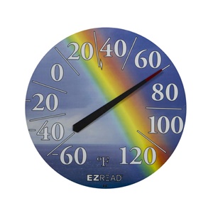 E-Z Read Dial Thermometer with Rainbow, Multi - 12.5 in
