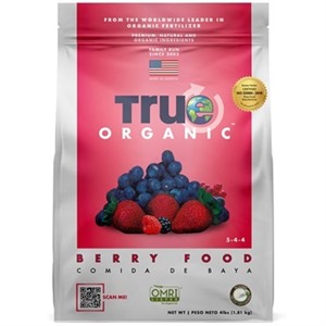 True Organic Berry Food 5-4-4 - 4lb - Covers up to 58sq ft - OMRI Li