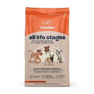 CANIDAE All Life Stages Multi-Protein Dry Dog Food Chicken, Turkey & Lamb - 5lb