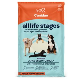 CANIDAE All Life Stages Large Breed Dry Dog Food Turkey Meal & Brown Rice - 40lb