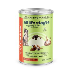  CANIDAE All Life Stages Less Active Canned Dog Food Chicken, Lamb & Fish - 13oz