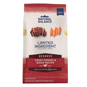 Natural Balance Limited Ingredient Diet Adult Dry Dog Food - Grain Free Sweet Potato & Bison - 4lbs