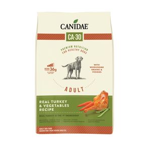 CANIDAE CA-30 Dry Dog Food Real Turkey, Peas & Carrots - 25lb