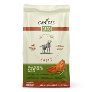 CANIDAE CA-30 Dry Dog Food Real Turkey, Peas & Carrots - 7lb