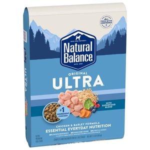 Natural Balance Ultra Adult Dry Dog Food - With-Grain, Chicken & Barley - 11lbs