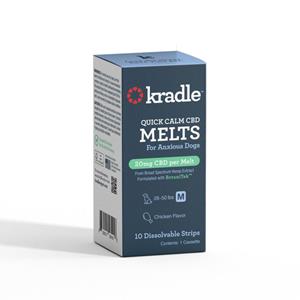 Kradle Quick Calm CBD Dog Melts 20MG, Chicken - 10 ct, MD
