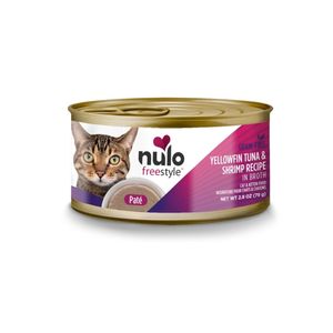 Nulo FreeStyle Smooth Pate Grain-Free Wet Cat Food Yellowfin Tuna & Shrimp - 2.8 oz