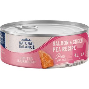 Natural Balance Limited Ingredient Salmon & Green Pea Recipe Wet Cat Food - 5.5oz