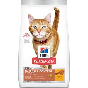 Hill's Science Diet Adult Hairball Control Light Cat Food - 15.5lbs