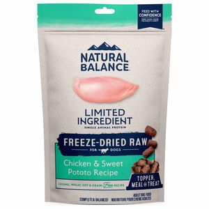 Natural Balance L.I.D. Freeze Dried Chicken/Sweet Potato Dog Food - 6oz