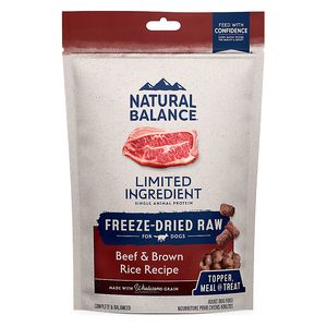 Natural Balance L.I.D. Freeze Dried Beef & Brown Rice Recipe - 6oz