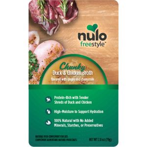  Nulo FreeStyle Chunky Broths Wet Cat Food Duck & Chicken - 2.8 oz